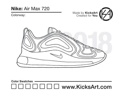 nike air max 720 sketch